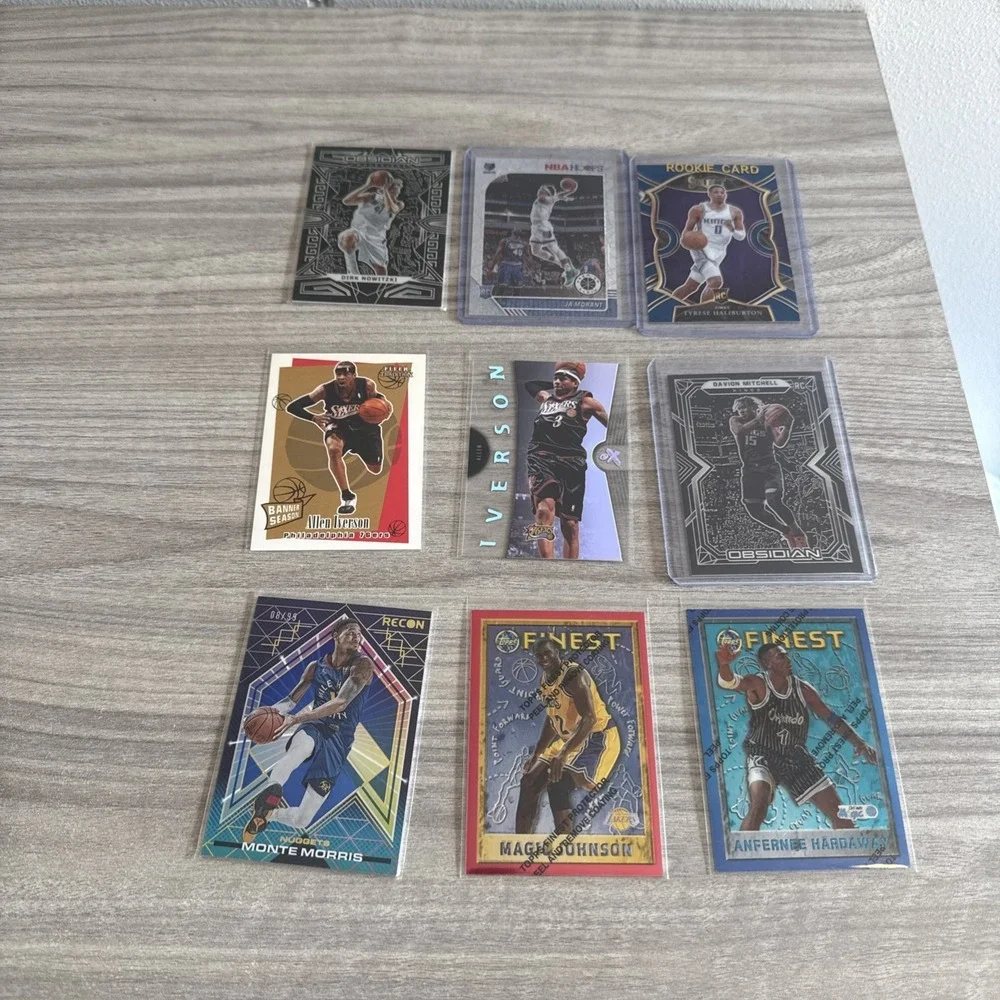NBA Basketball Card Lot Rookies Vintage Topps Panini Johnson Iverson Dirk